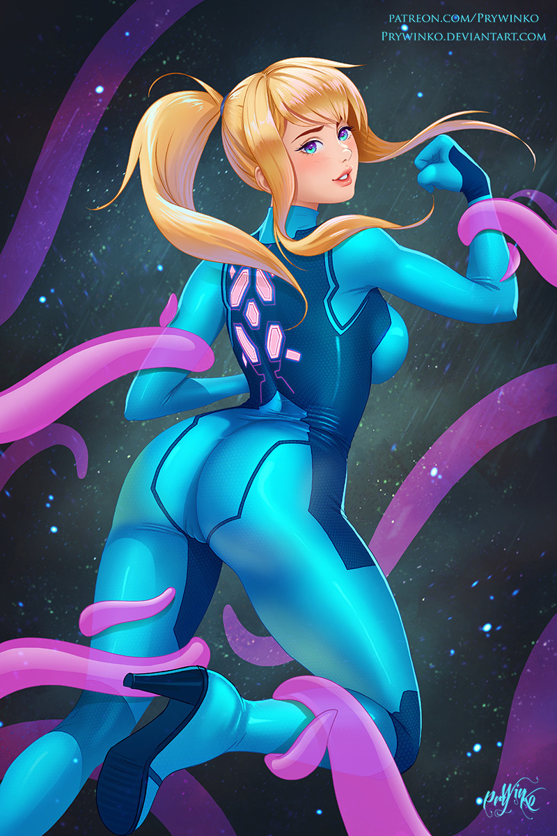 Artstation Samus Aran Prywinko Art