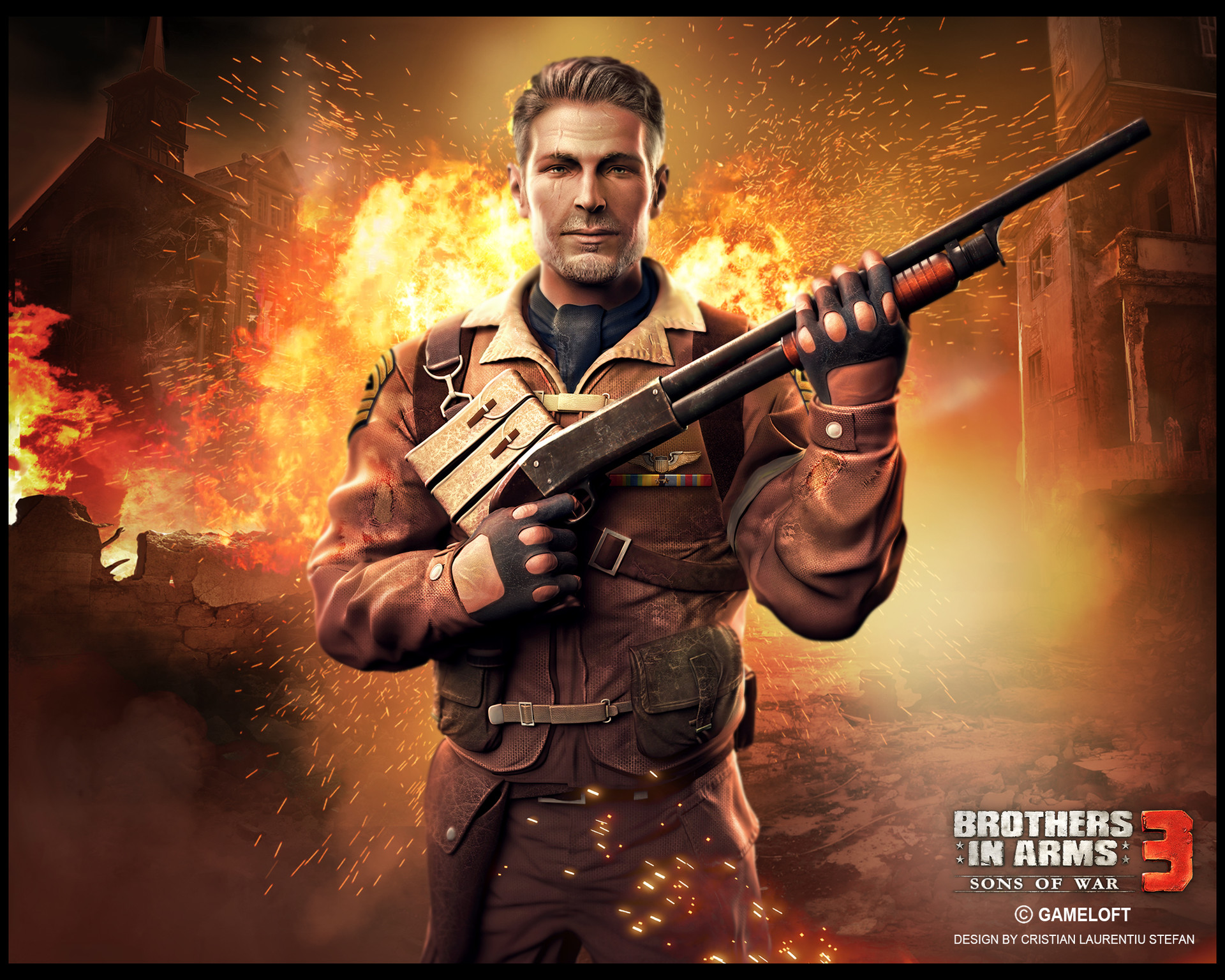 Artstation Main Character Brothers In Arms Sons Of War Cristian Laurentiu Stefan