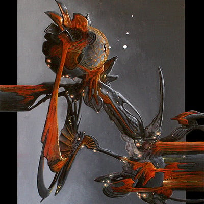 Alien abstract III -sold 23.6x19.6" (60x50cm)