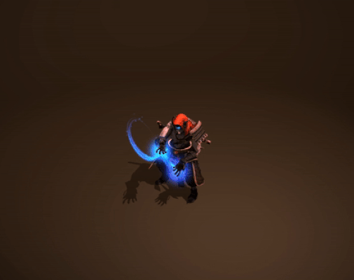 Here's the trails applied to a character.