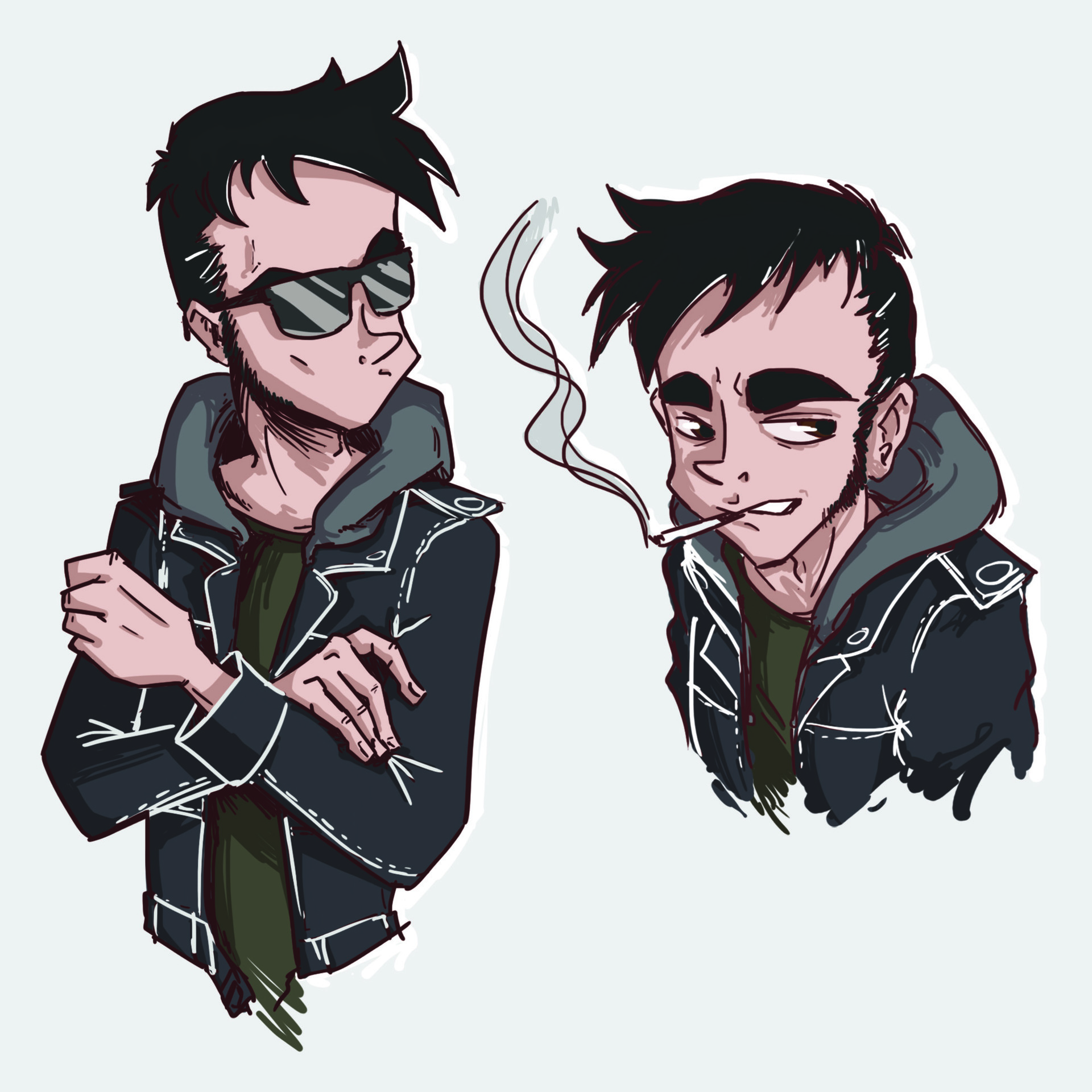 Jorge Luna Boy sketch nice smoke illustration painting drawing drawings. none