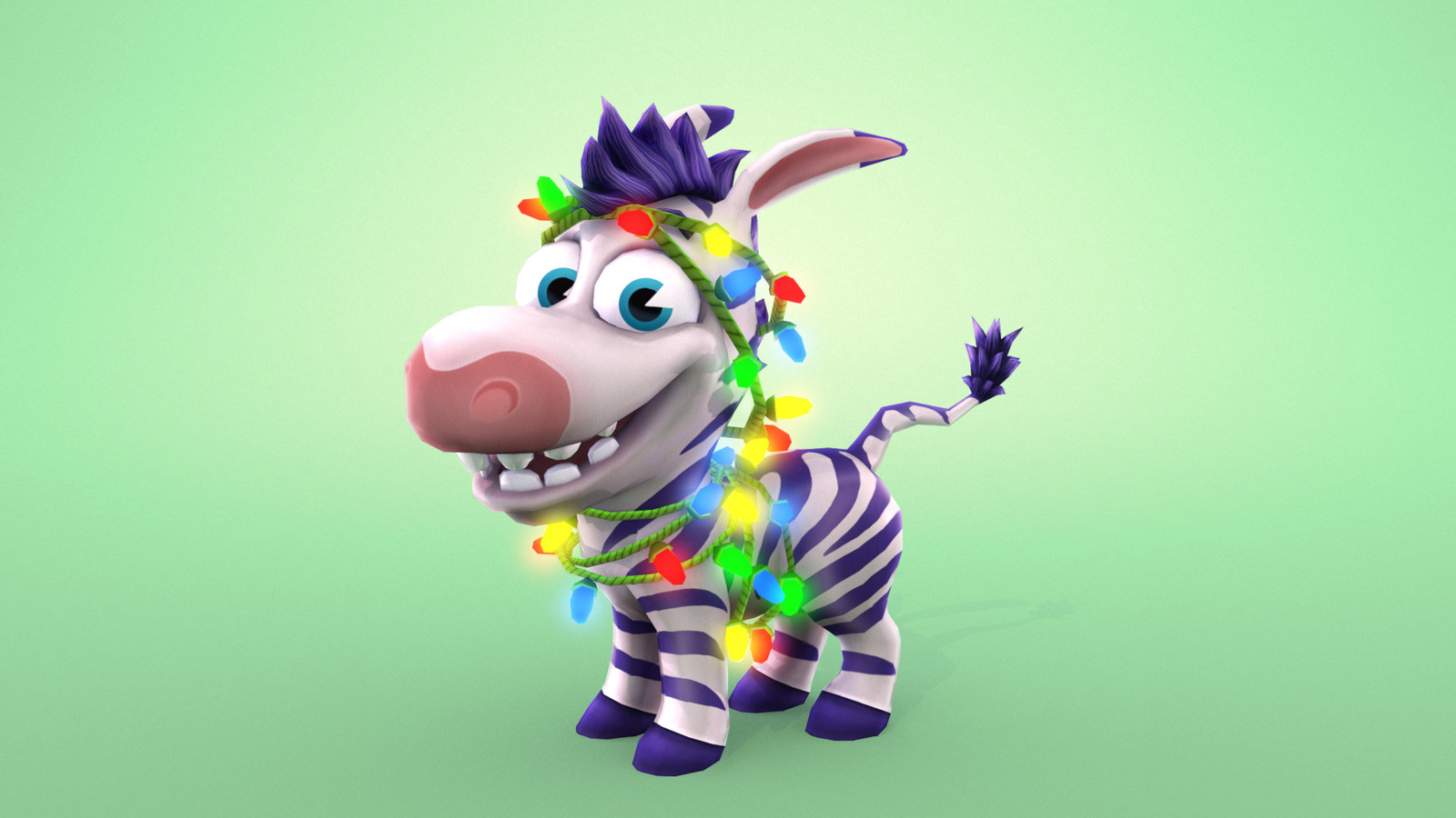 Purchasable Character Wearable. Festive lights.
