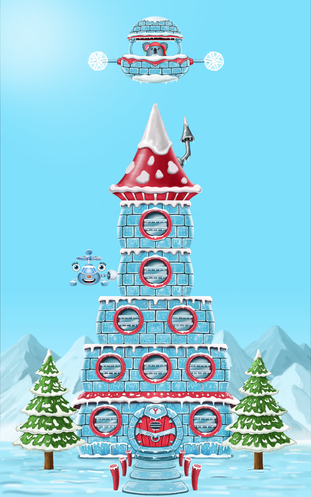 yukis stack - game elements - ice