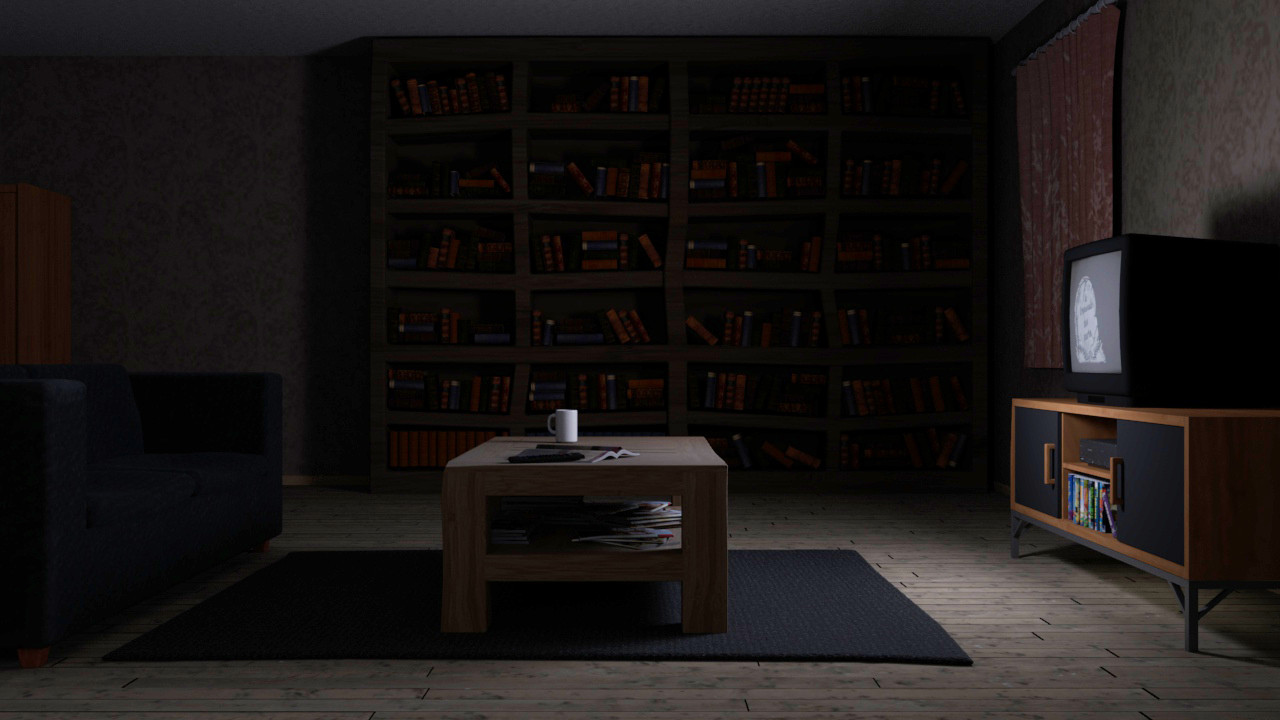 Artstation Twilight Of The Dead Living Room Modeling