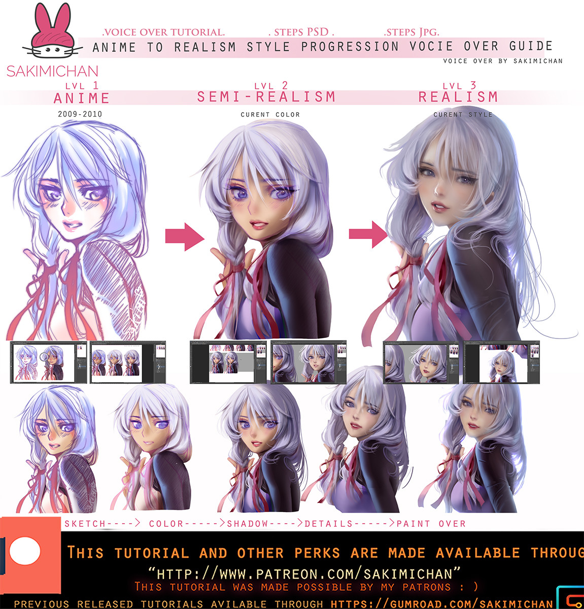 Artstation Anime To Realim Style Progression Voice Over Tutorial Sakimi Chan Choose from 65000+ anime graphic resources and download in the form of png, eps, ai or psd. style progression voice over tutorial
