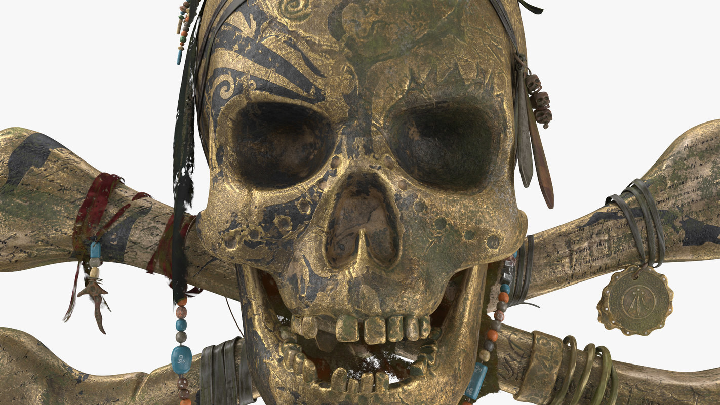 Pirate Skull 3D Model 