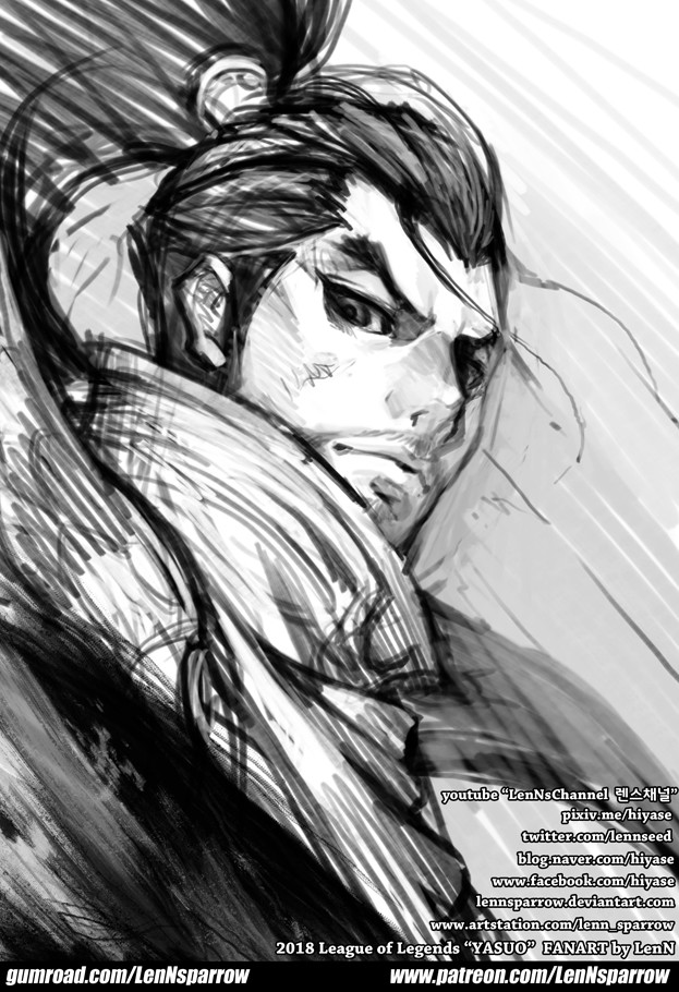 Artstation League Of Legends Yasuo Gumroad Update
