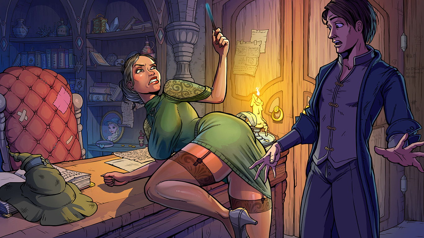 Artwork for the game "Innocent Witches". 