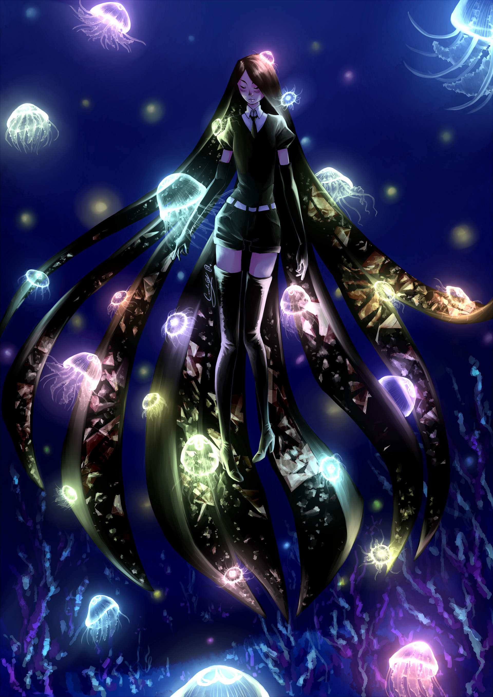 ArtStation Befriending Jellyfish