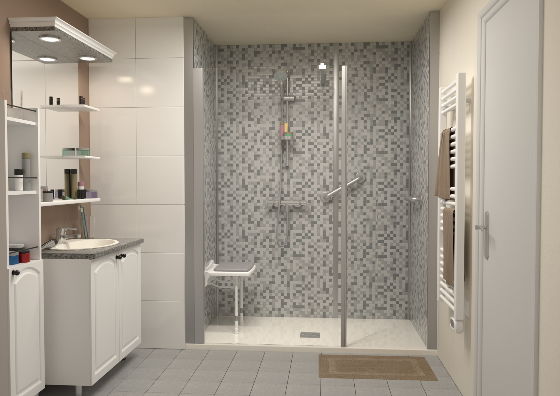 Artstation Handicap Accessible Bathroom Nicolas Girard
