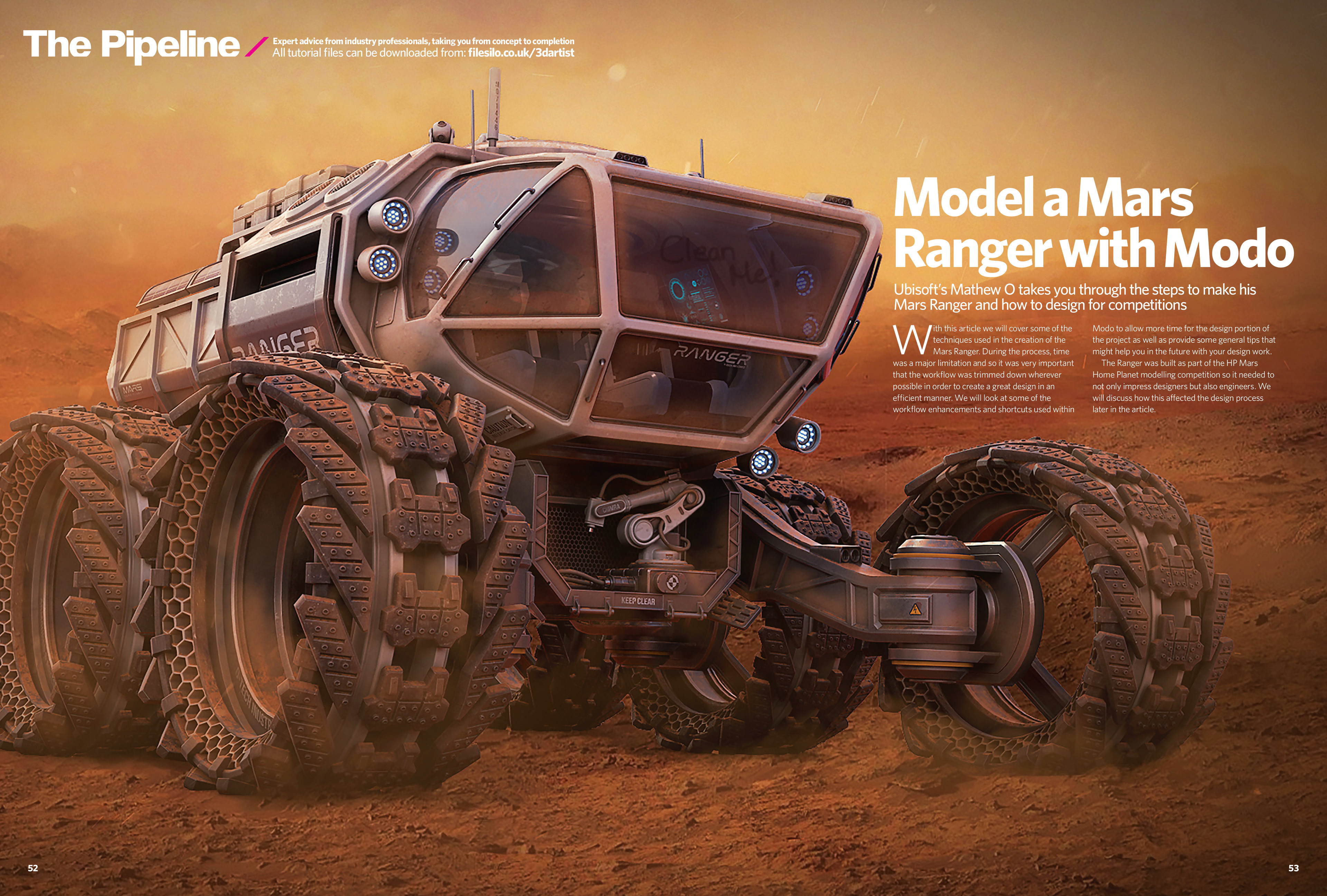 Artstation 3d Artist Article The Mars Ranger Mathew O