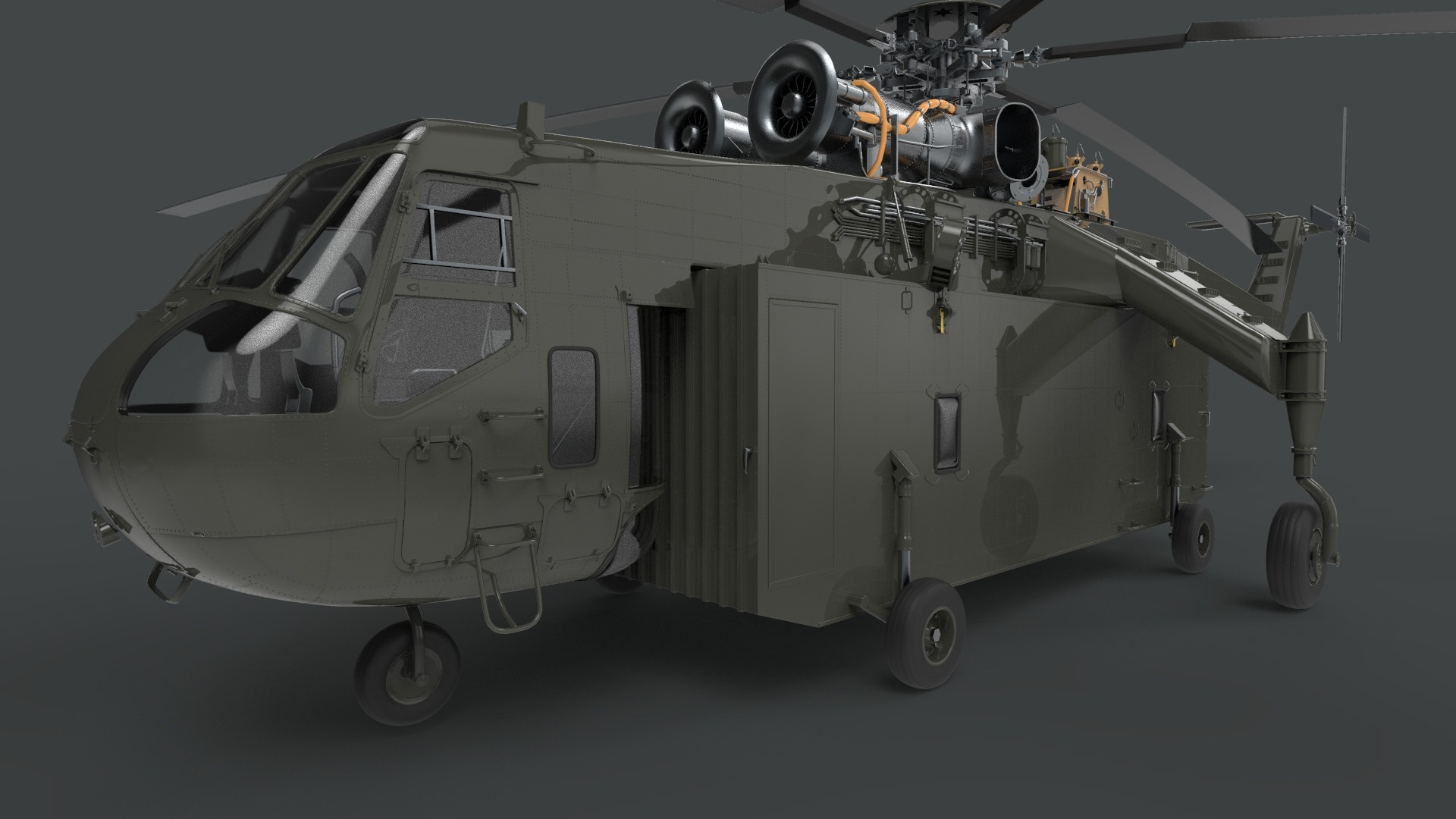 ArtStation - Sikorsky CH-54 Tarhe