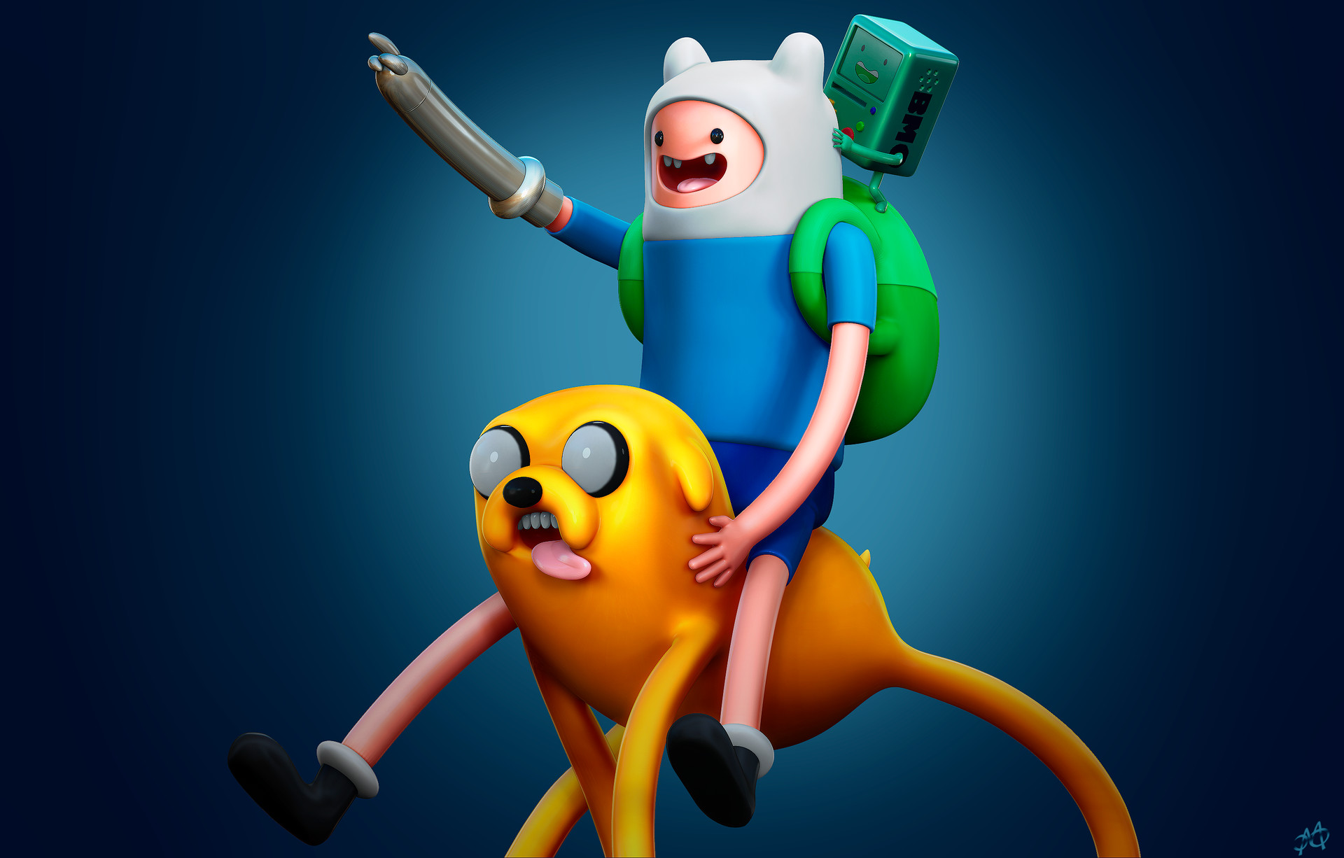 ArtStation - Adventure Time Finn & Jake