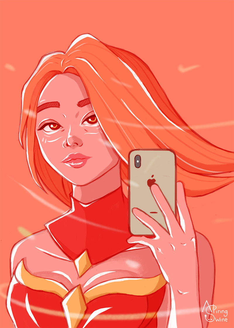 Artstation Lina Inverse Dota 2 Fanart Aspiringswine Roy