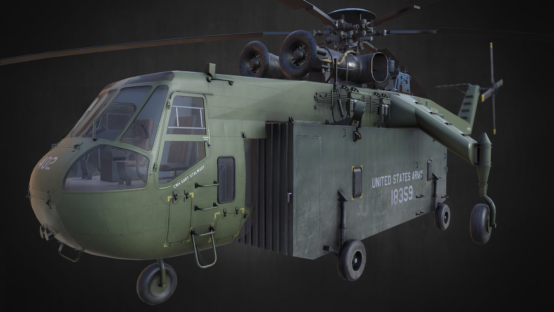 Artstation Sikorsky Ch 54 Tarhe Kiryl Maushuk