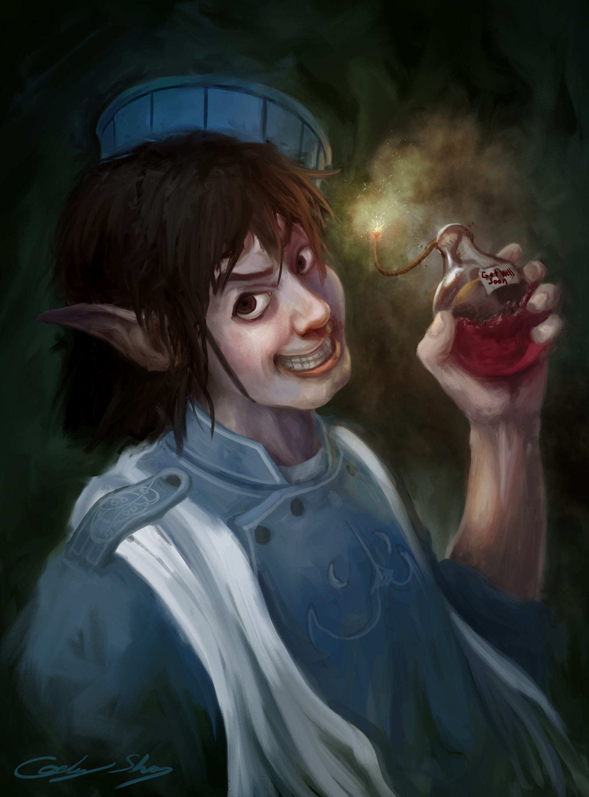 Artstation D D Chaotic Evil Gnome Cleric Of Life With Speed