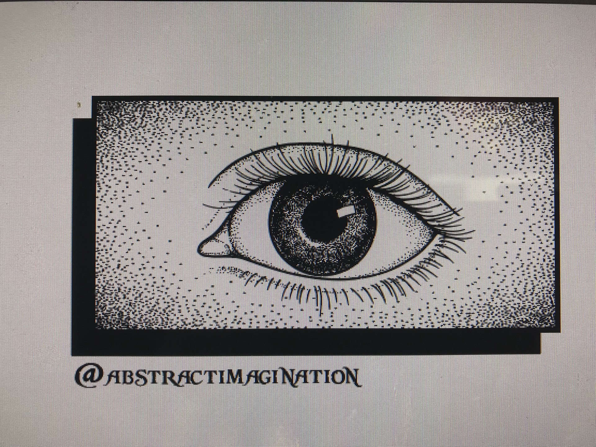 Melissa Lange Simple Eye Pointillism