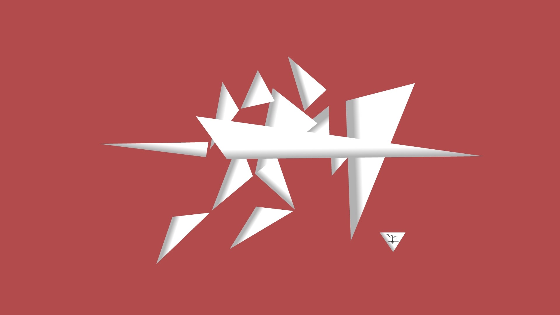 ArtStation - Triangle Knight | Triangles Only