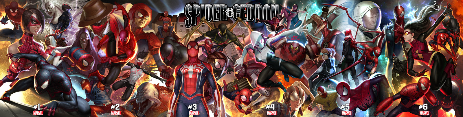 Spider-Geddon Connecting Cover Finish