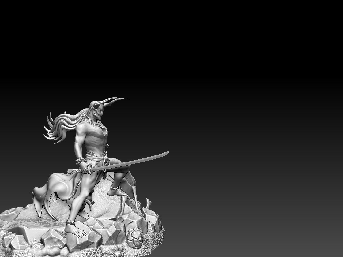ArtStation - Kurosaki Ichigo - Vasto Lorde Statuette