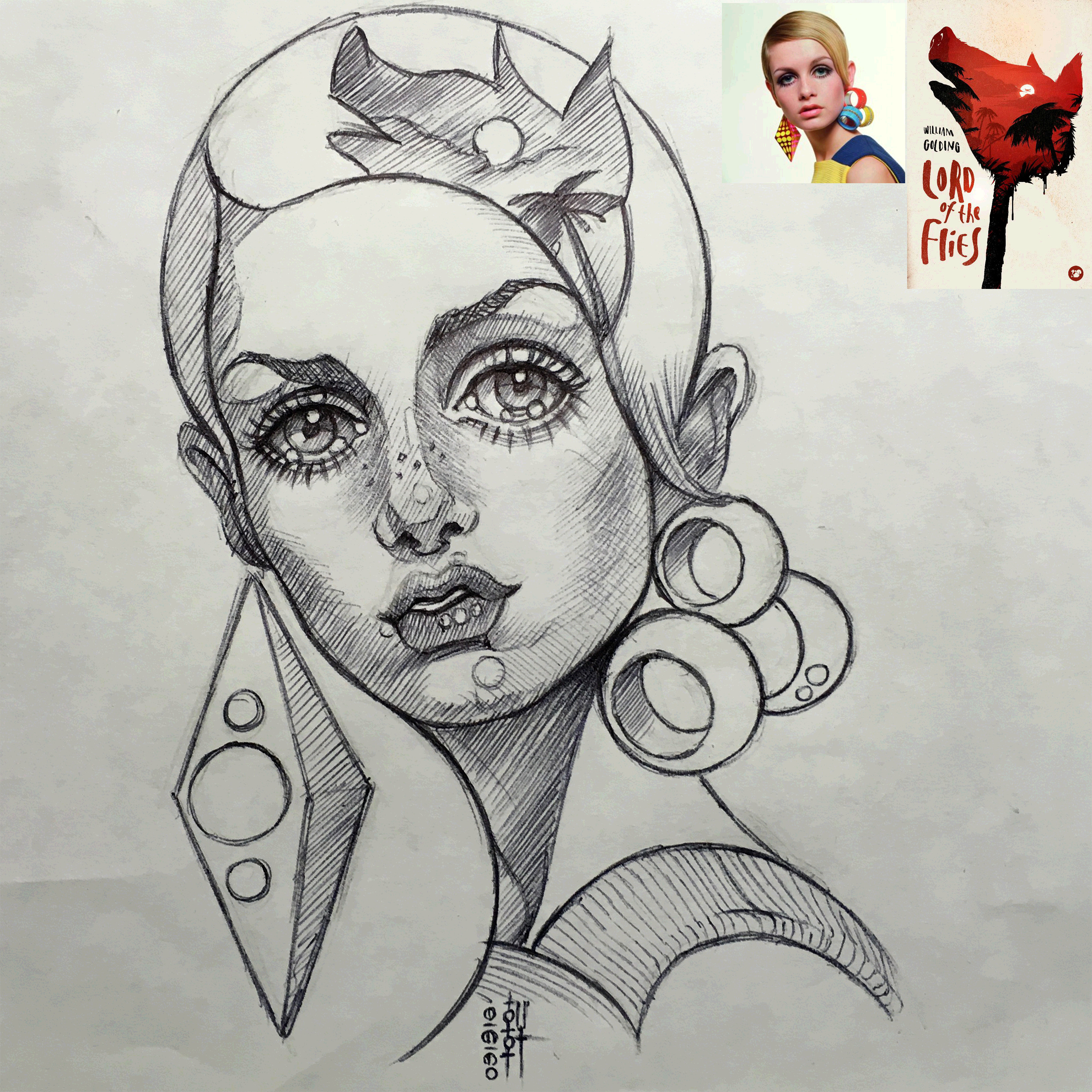 Day 09-19-18 - Girl with Plastic Earrings
