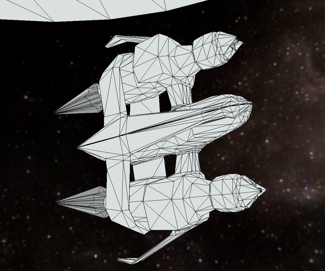Star fighter (wireframe)