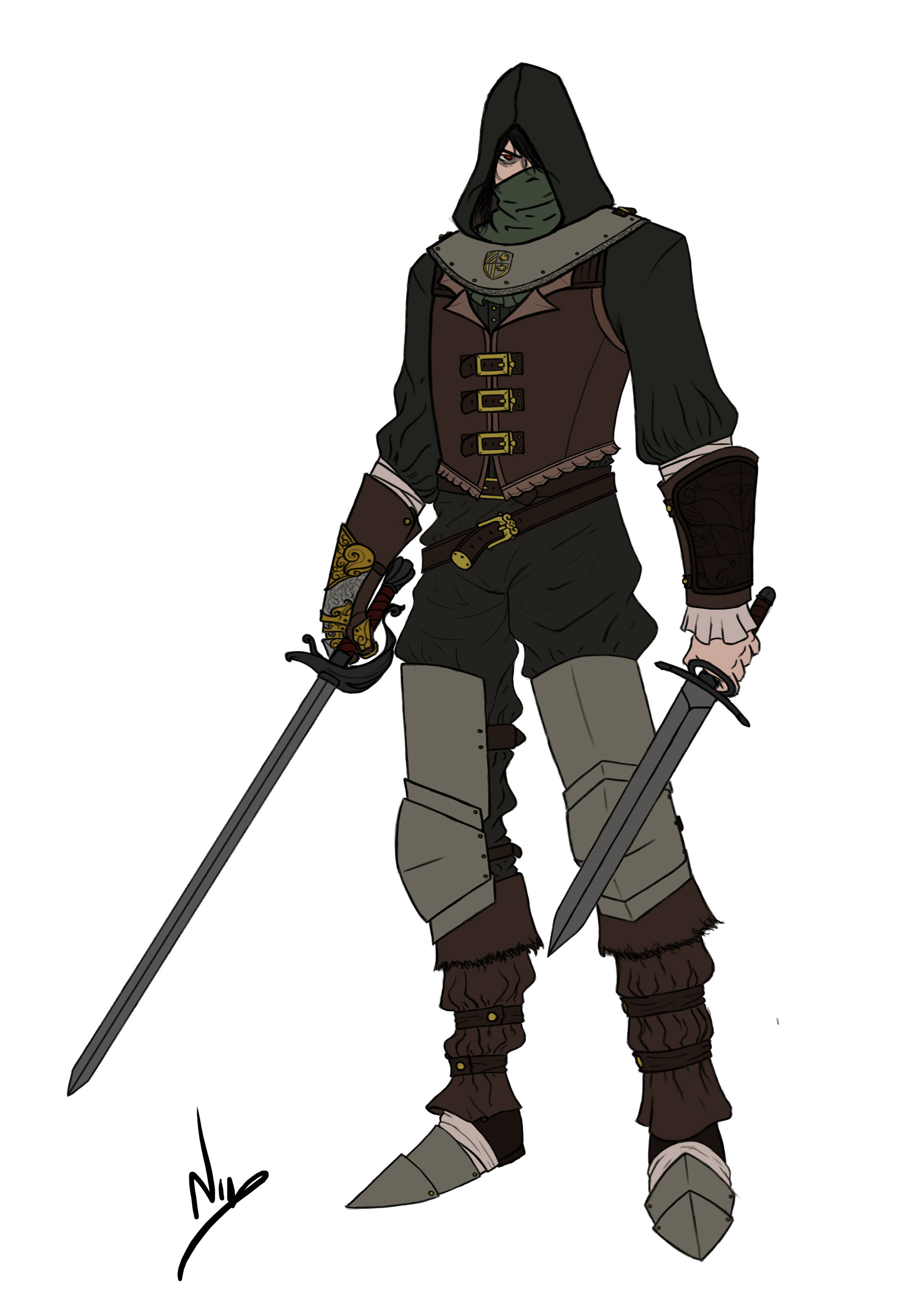 ArtStation - Bloodborne Hunter OC , Nick Mpakogiannis