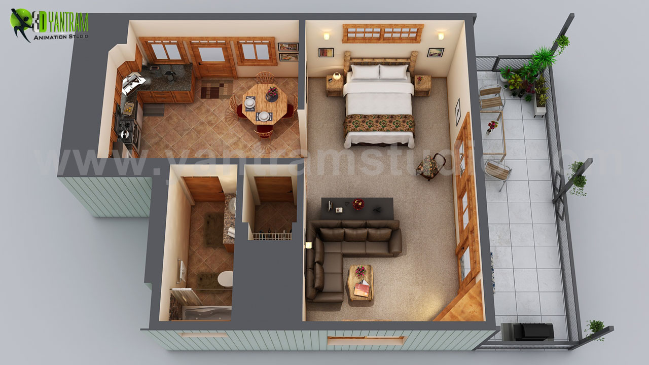 ArtStation - Small House Floor Plan Design