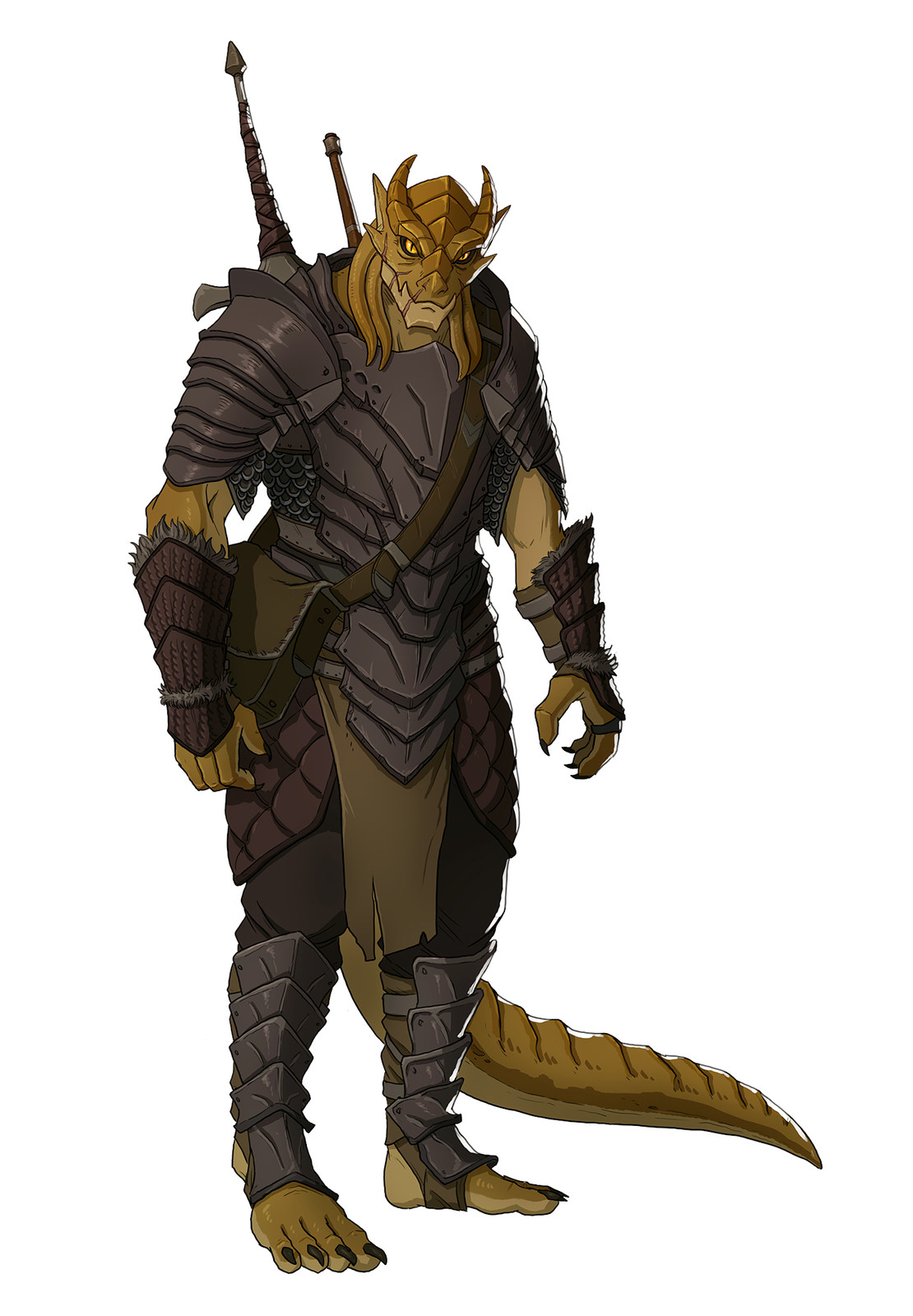 Mallico, copper dragonborn battlemaster