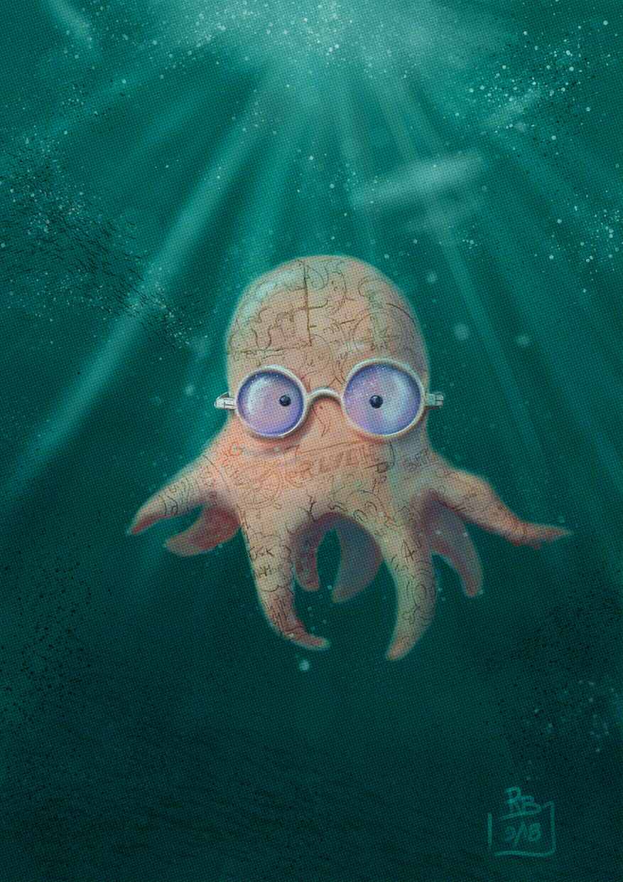 Young Tattooed Octopus