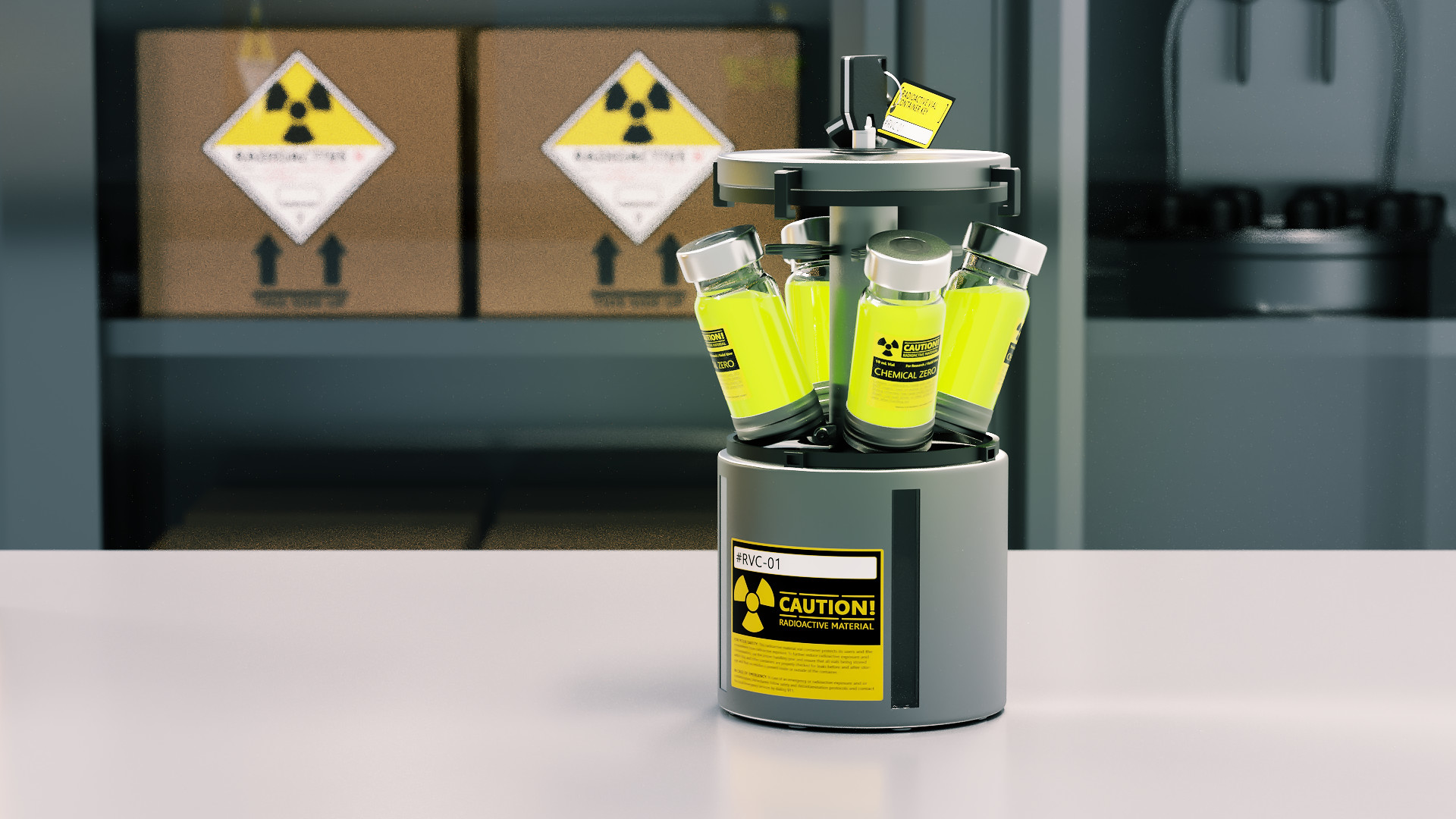 Richard Terry Radioactive Vial Container