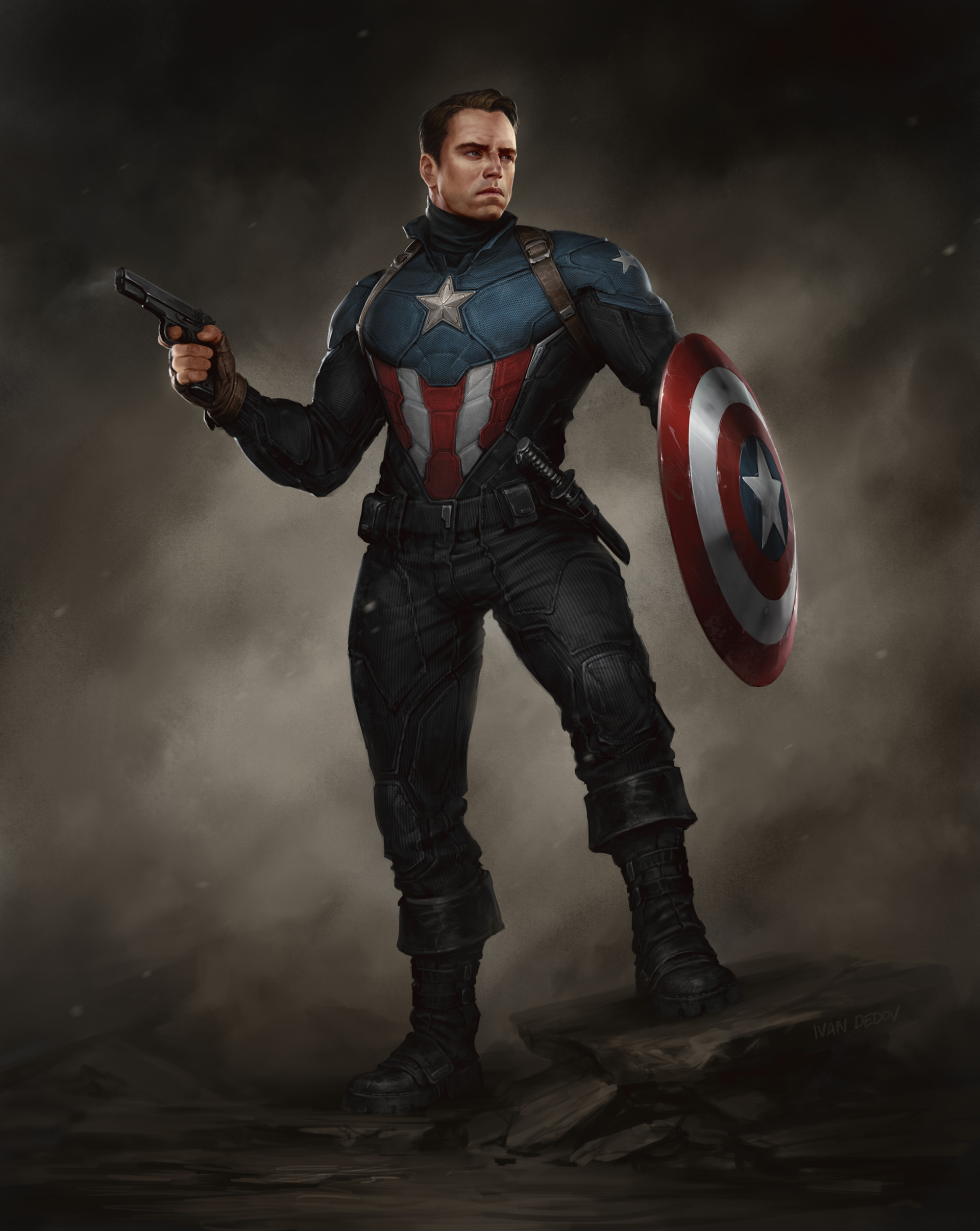 Ivan Dedov - Bucky Barnes Captain America (Heroic suit)