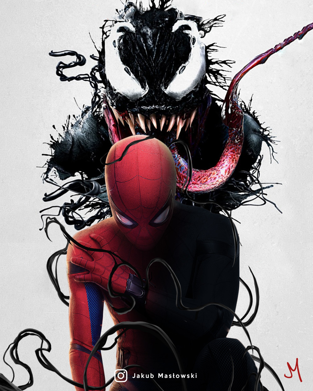 Artstation Venom Spider Man Jakub Maslowski