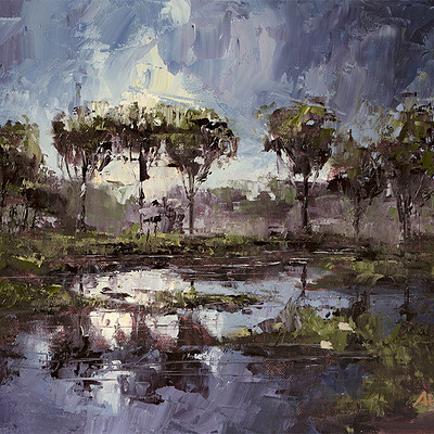 Reflections -for sale 9.4x11.8" (24x30cm)