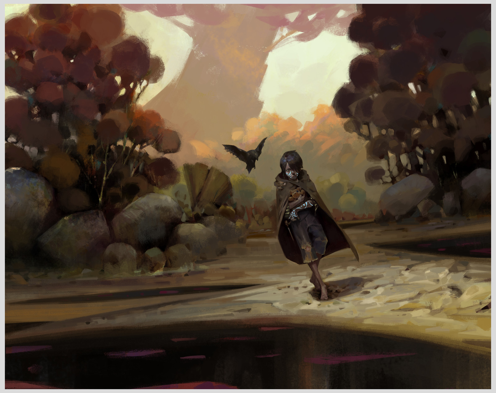 Lonely walking