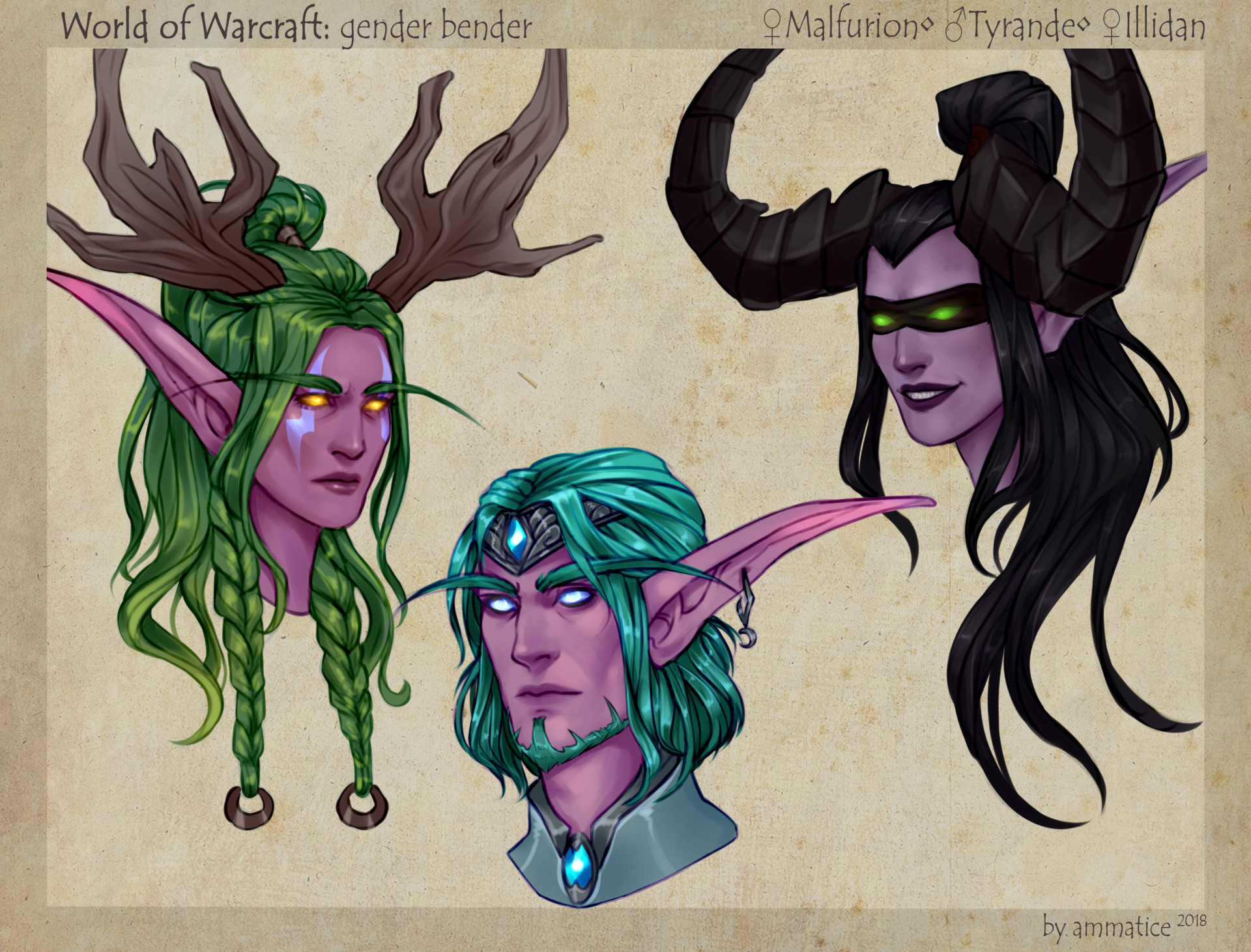 Rimma B World of Warcraft gender swap heads