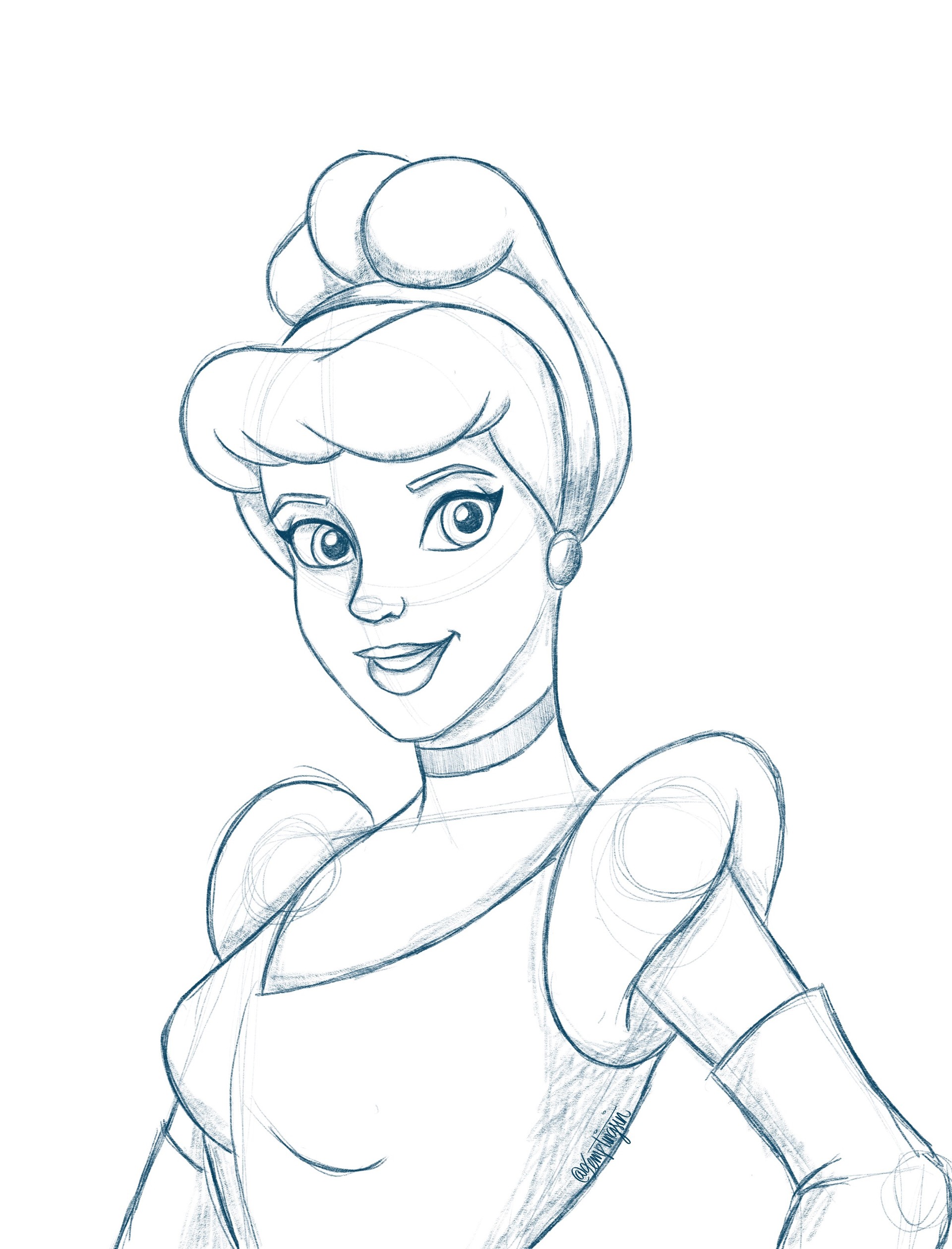 Artstation Disney Princess Sketches Nikki Larson