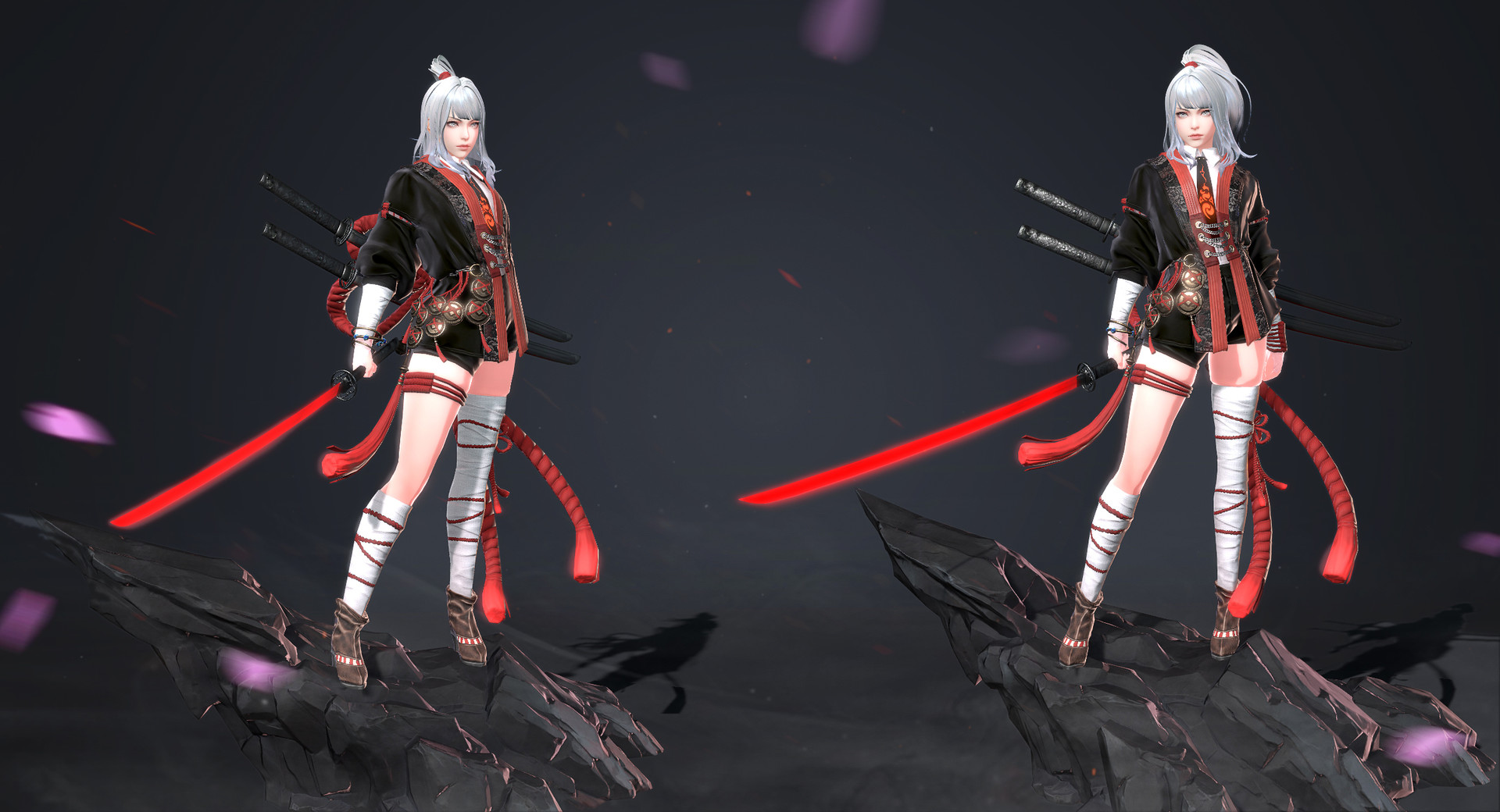 Artstation Female Rode 女浪人 Maiden Samurai 女武士 樱花之刃 Gao Song