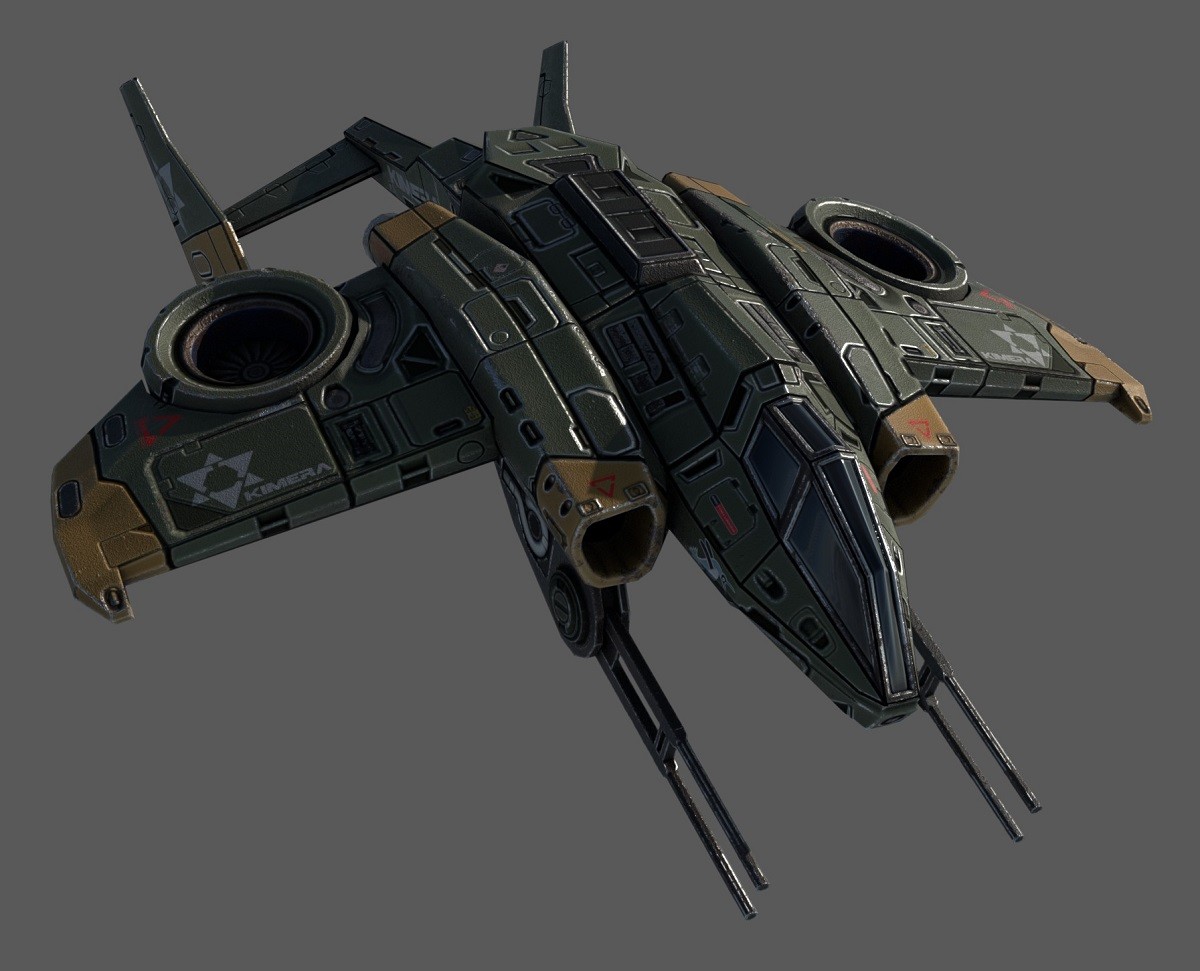 Artstation Sci Fi Vertol Gunship Jonathan Bogart
