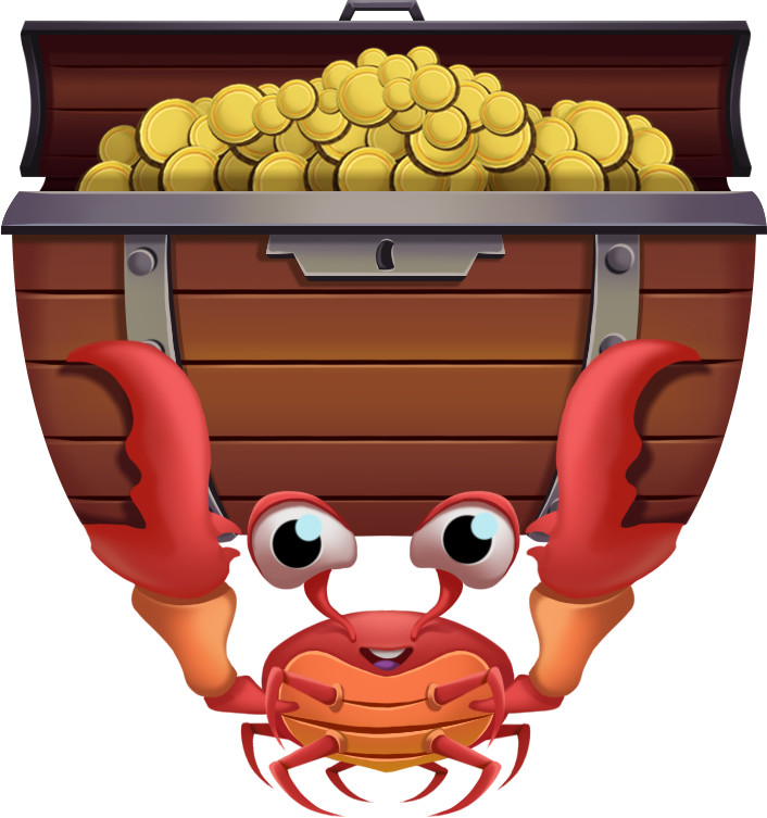 Treasure crab design