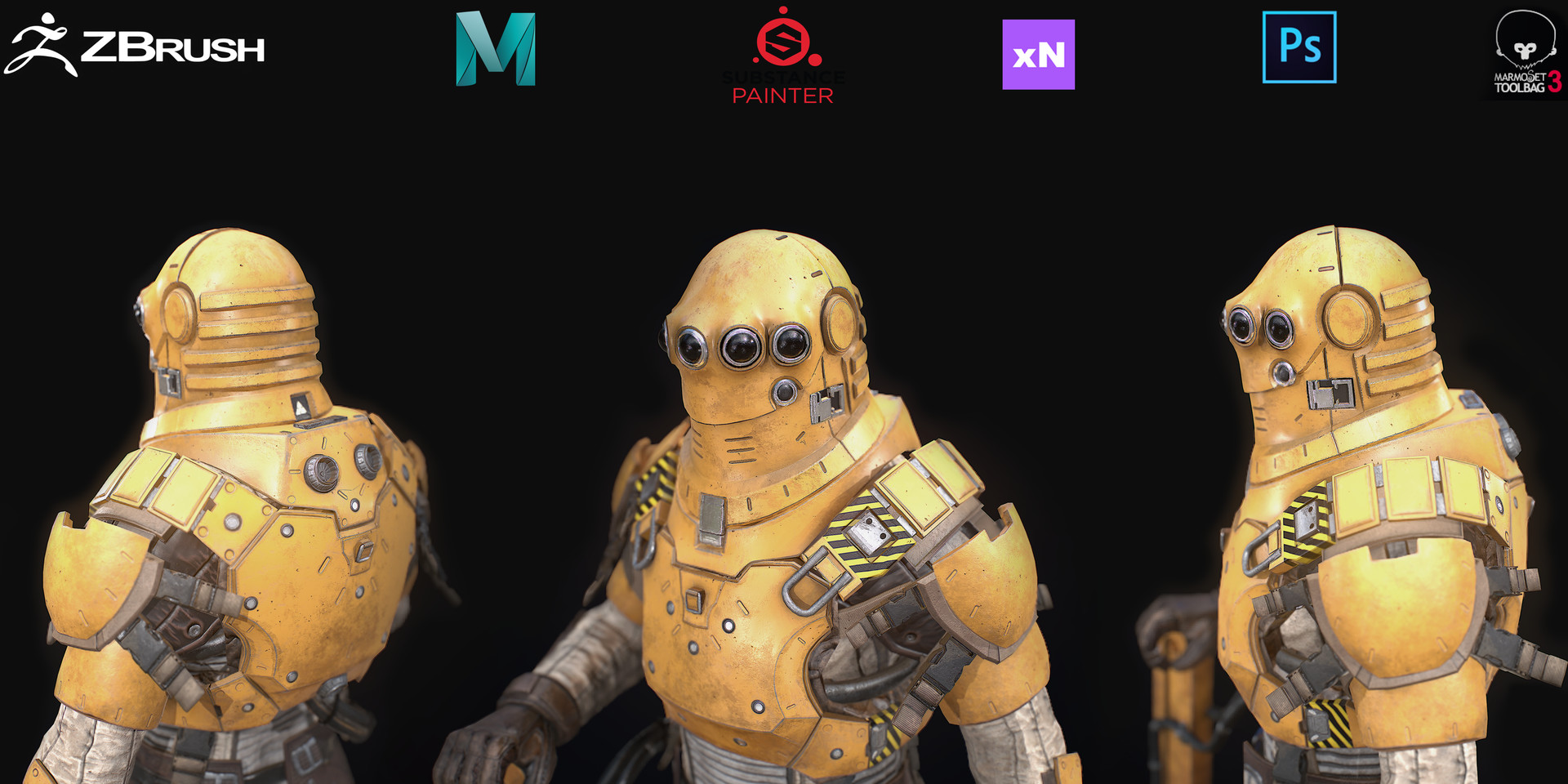 Scifi Engineer Repair Man - Realtime Character