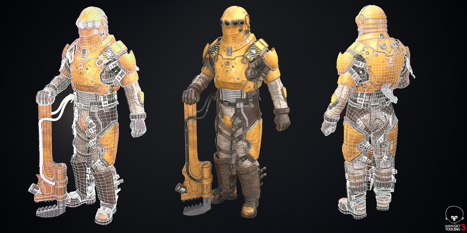 Scifi Engineer Repair Man - Realtime Character
