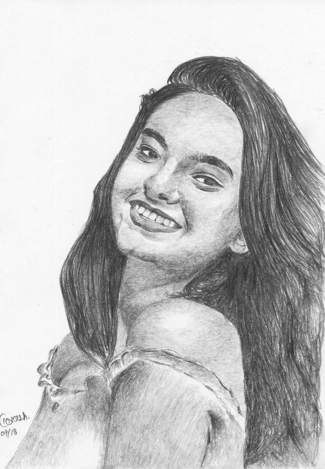 Portrait of Anushka Shetty by ranju on Stars Portraits  5