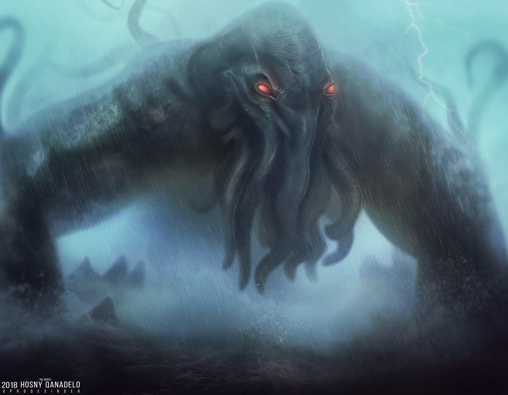 Marine legends-The giant sea octopus by Hosne Qanadelo : r ...