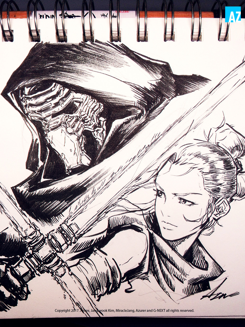 Artstation Fan Art Star Wars The Force Awakens John Azure Kim