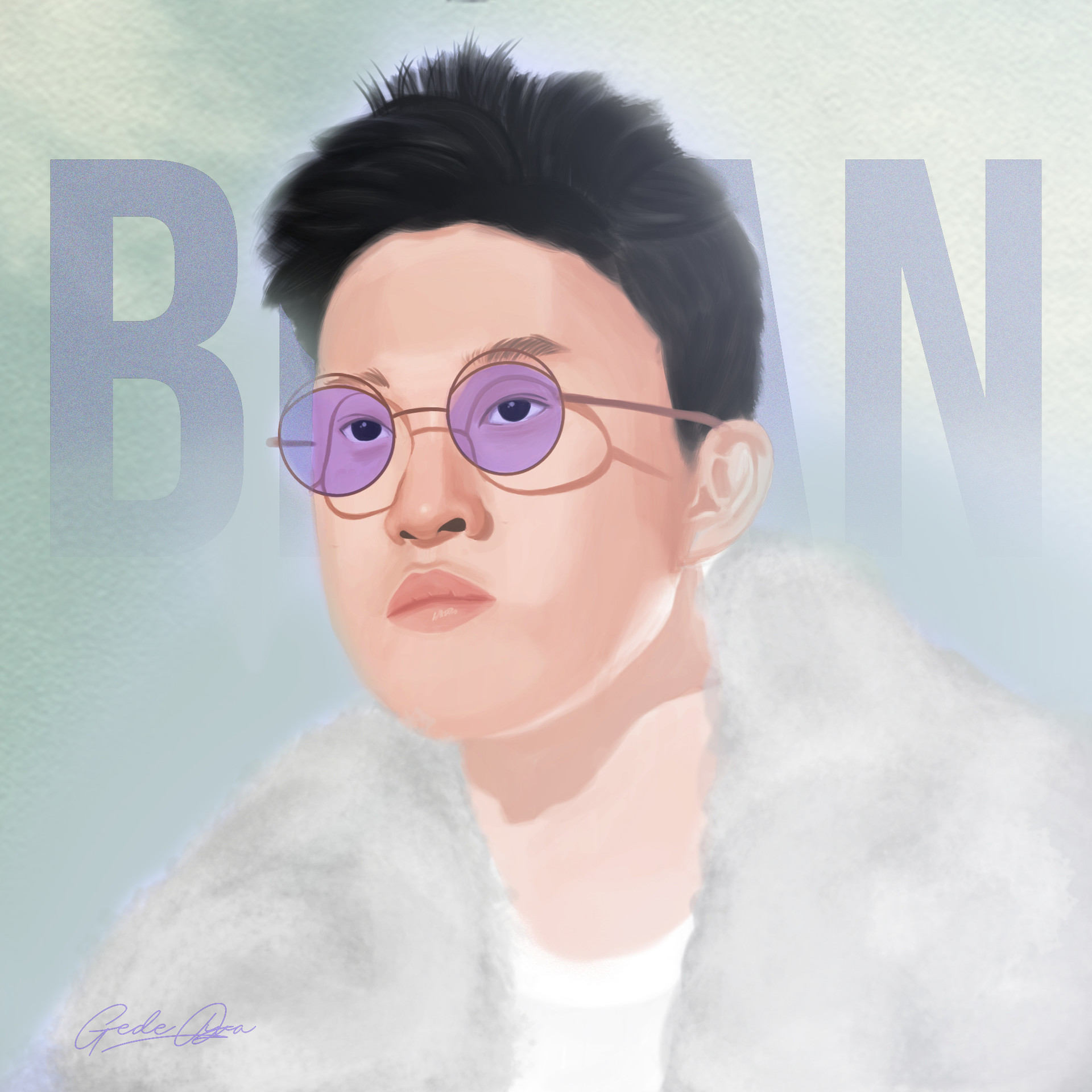 ArtStation - Digital Painting of Rich Brian