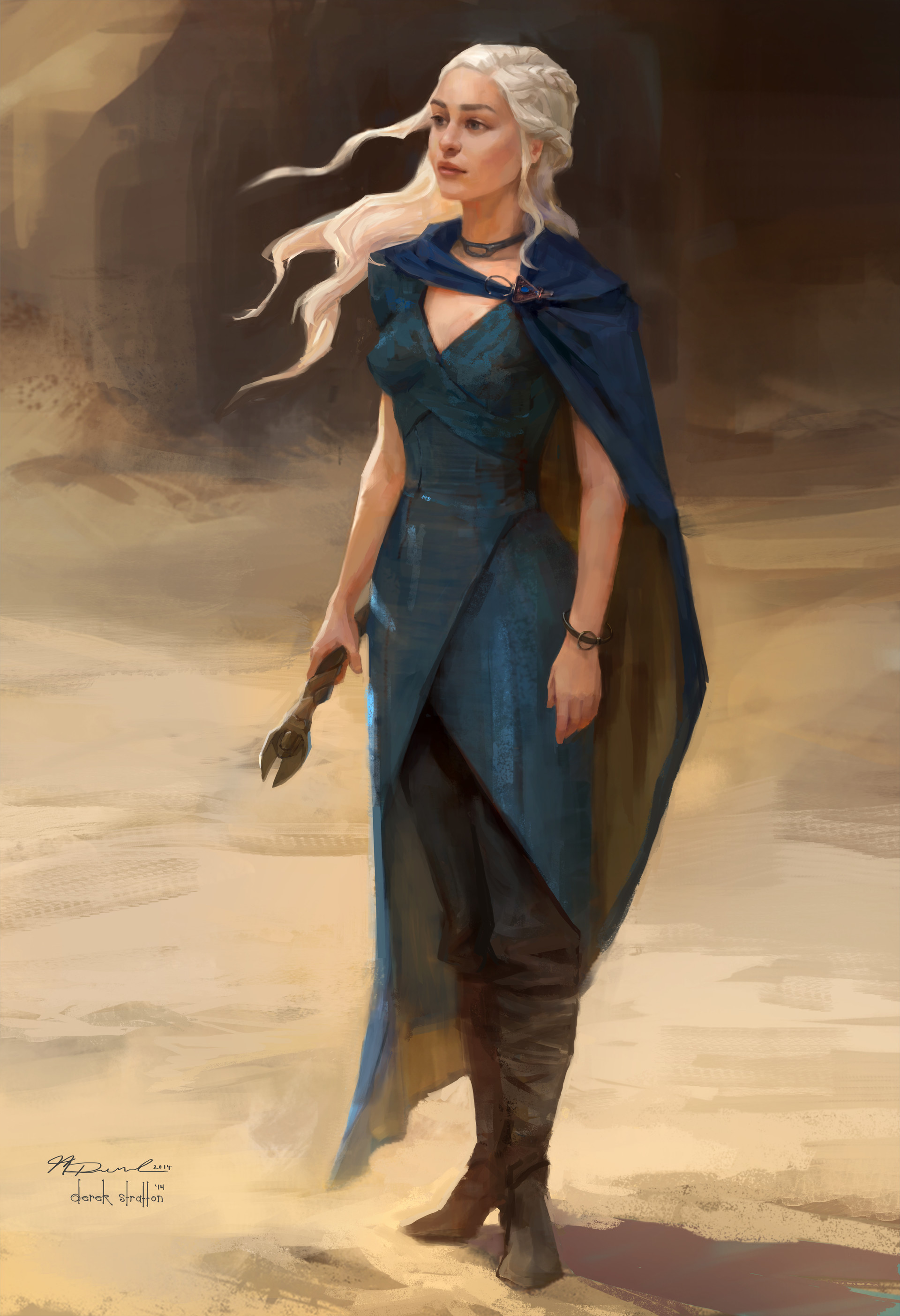 Telltale's Game of Thrones Daenerys Painting by Derek Stratton r