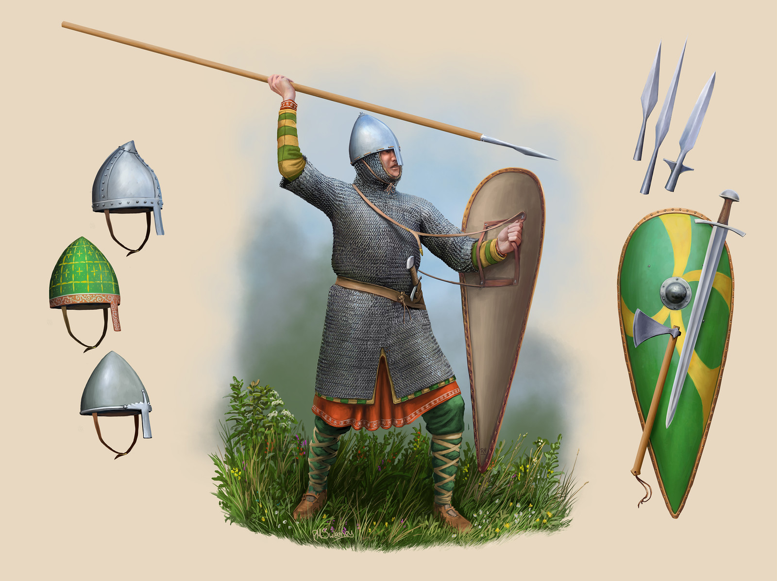 Нормандский воин 11 века