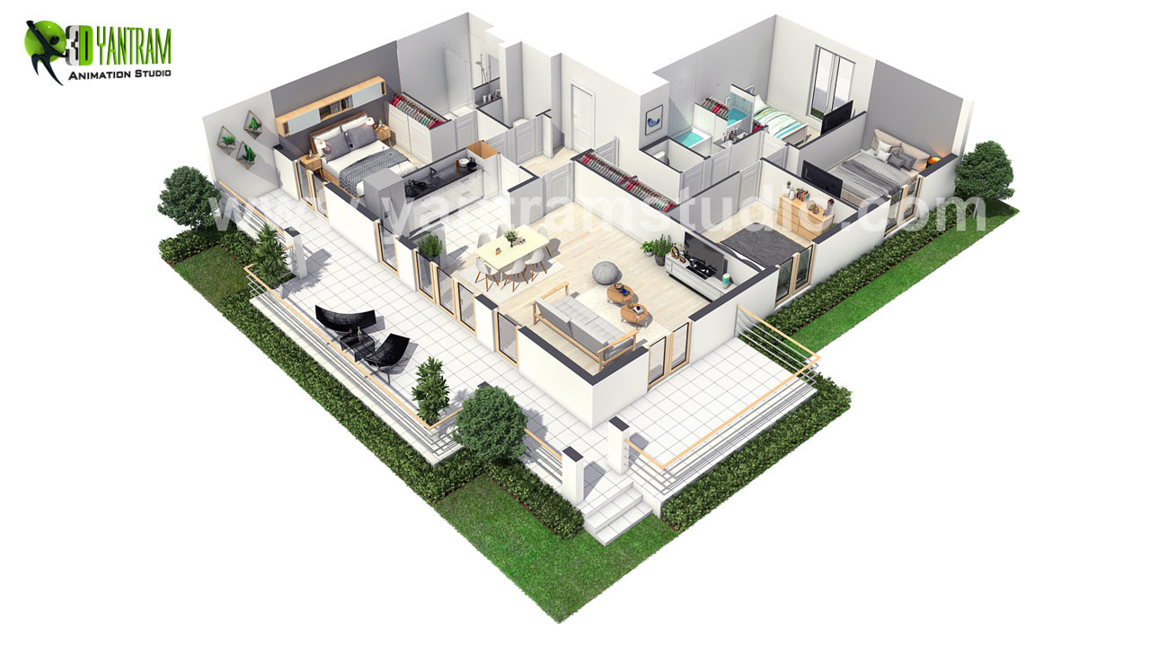 Artstation European 3d Home Floor Plan Design Ideas By