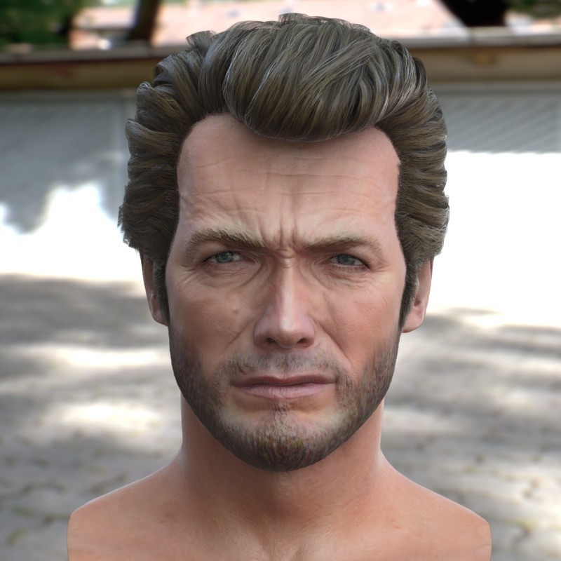 Artstation 3d Model Clint Eastwood Head V2 Stephan Plotnicov This would enable us to post much more eastwood content and go. artstation 3d model clint eastwood